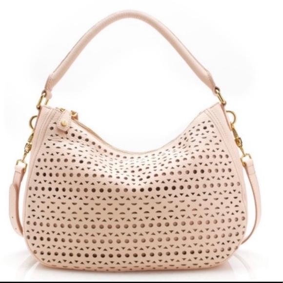 J. Crew Blush Pink Biennial Cutout Hobo Purse - Picture 1 of 16